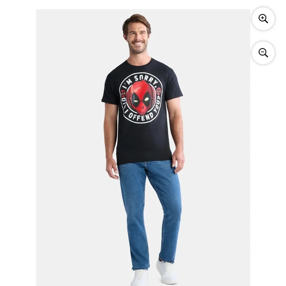 NWT Deadpool marvel Black Graphic T-Shirt